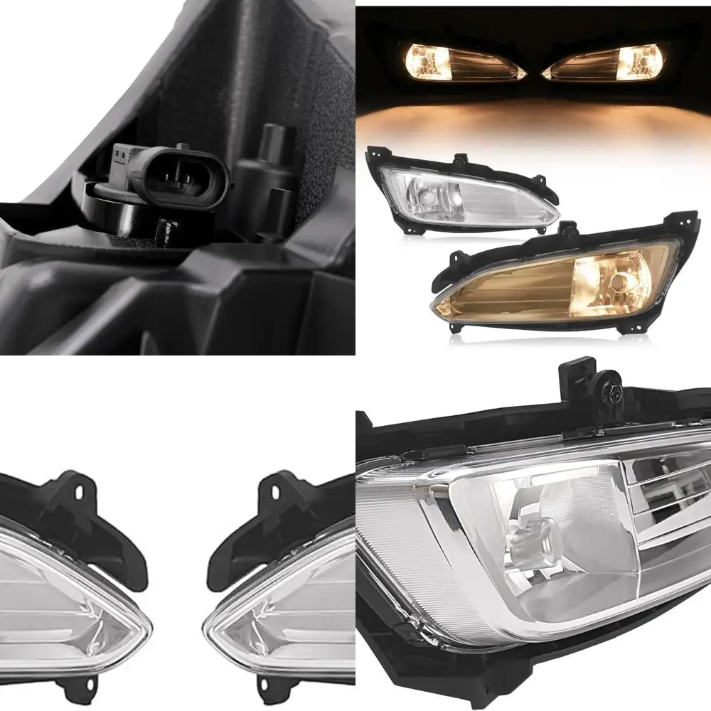 2013-2016 Hyundai Santa Fe Sport Halogen Front Bumper Driving Fog Lights with Clear Plastic Lenses for Driver and Passenger Side
2013-2016 Hyundai Santa Fe Sport Halogen Front Bumper Driving Fog Lights with Clear Plastic Lenses for Driver and Passenger Side