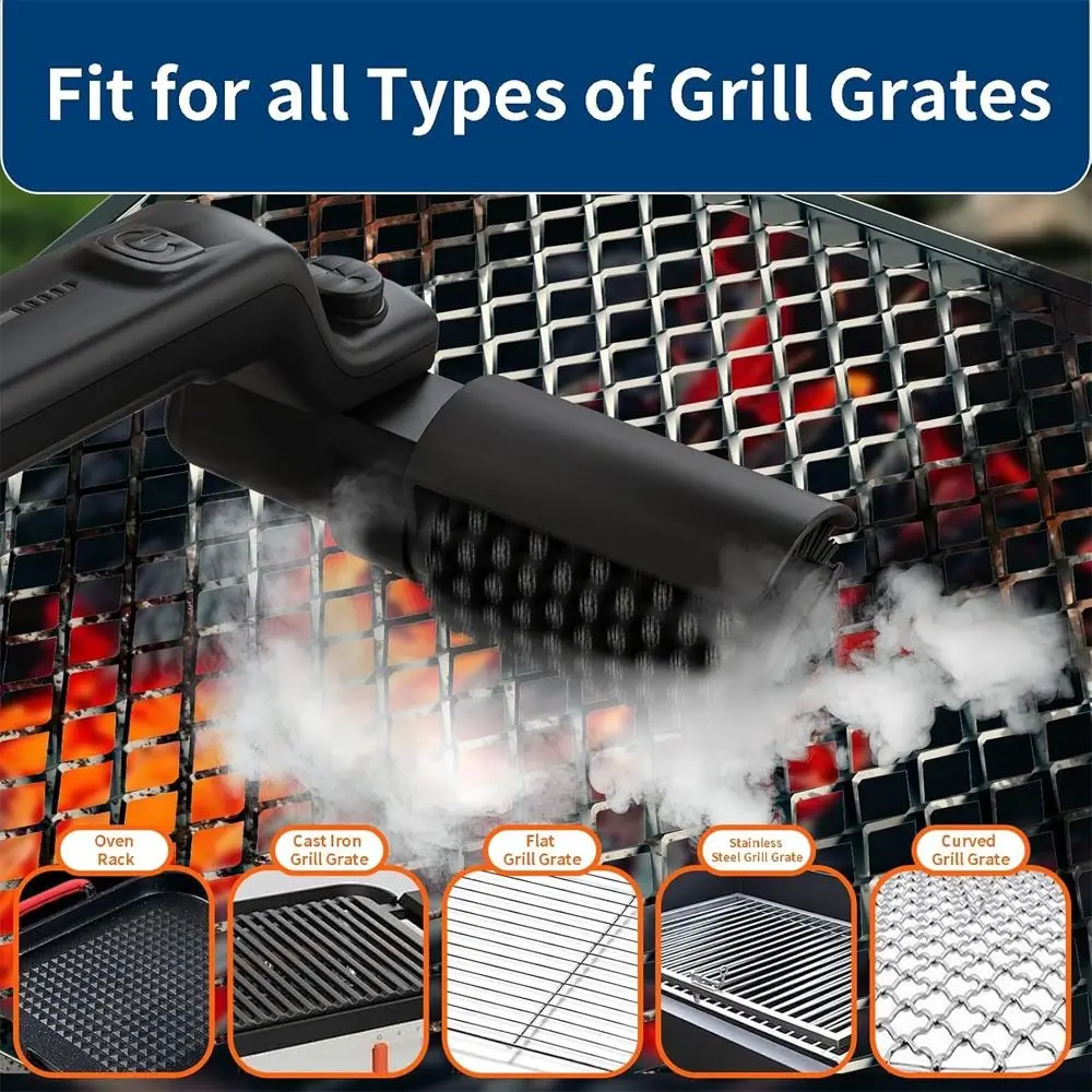 Stainless Steel Electric Wireless Rotary Grill Brush 180° Adjustable 3-Speed BBQ Cleaner Brush with Gloves Wireless Grill Brush
Stainless Steel Electric Wireless Rotary Grill Brush 180° Adjustable 3-Speed BBQ Cleaner Brush with Gloves Wireless Grill Brush
