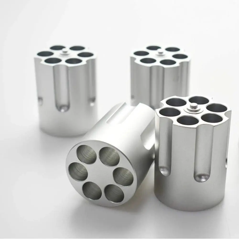 With 6 Slots Cylinder Revolver Pen Holder Creative Aluminum Pencil Container Organizer Non-Slip Desktop Ornament Gift
With 6 Slots Cylinder Revolver Pen Holder Creative Aluminum Pencil Container Organizer Non-Slip Desktop Ornament Gift