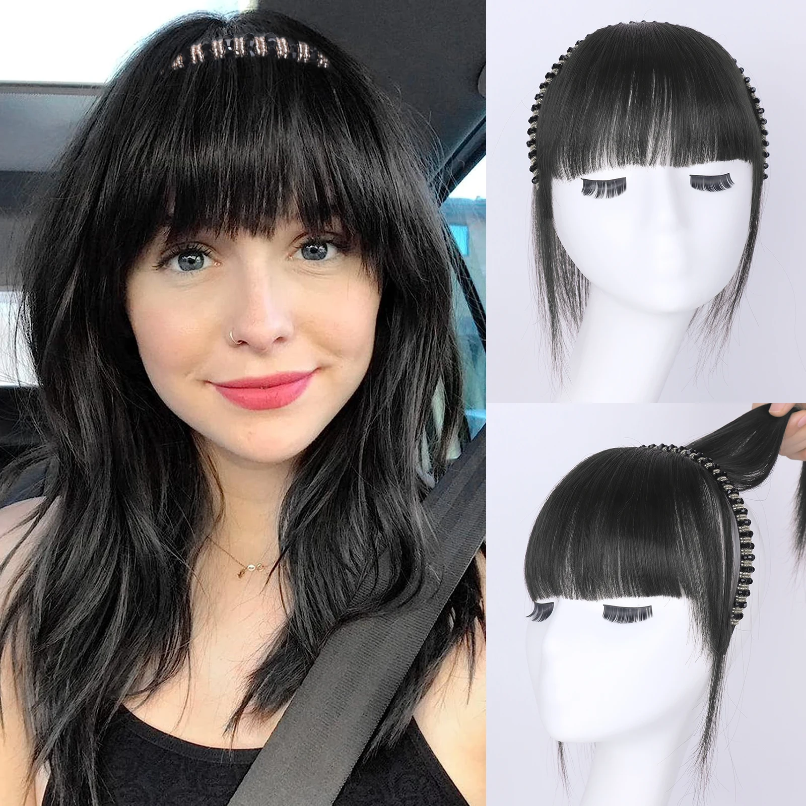 Tereshar, человеческие волосы, верхняя часть с искусственными волосами для женщин, зажим в челке, с лентой, прямой головной убор для истончения волос
Tereshar, человеческие волосы, верхняя часть с искусственными волосами для женщин, зажим в челке, с лентой, прямой головной убор для истончения волос