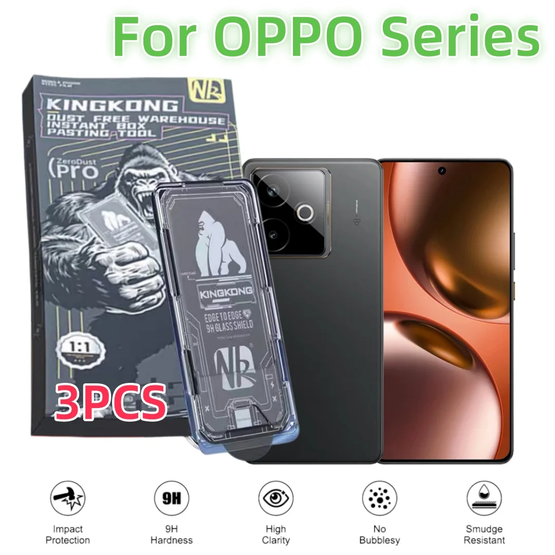 3Pcs No Dust For OPPO A6 A5 Reno 16 Pro 15 15C 14 13 13F 12F 12 Fs Pro Find X9 Ultra Tempered Glass Screen Protector 9H Mobile
3Pcs No Dust For OPPO A6 A5 Reno 16 Pro 15 15C 14 13 13F 12F 12 Fs Pro Find X9 Ultra Tempered Glass Screen Protector 9H Mobile