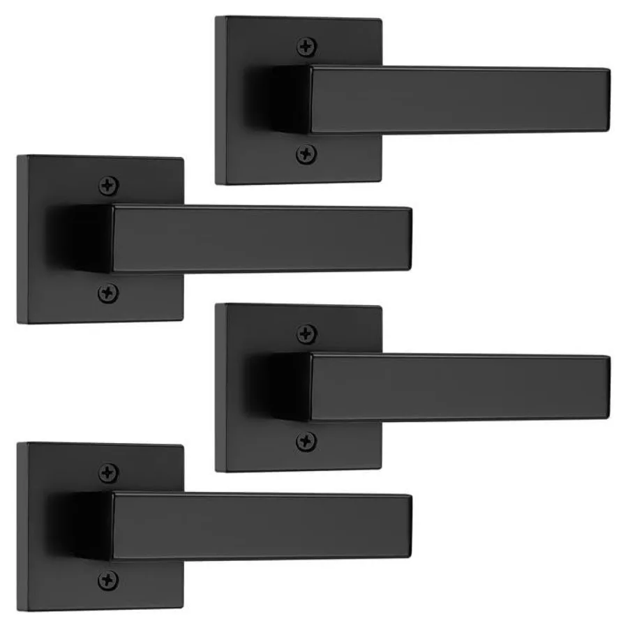 Pack Black Door Levers Handles Heavy Duty Interior Levers Modern Non-Turning Door Hardware for French Door
Pack Black Door Levers Handles Heavy Duty Interior Levers Modern Non-Turning Door Hardware for French Door