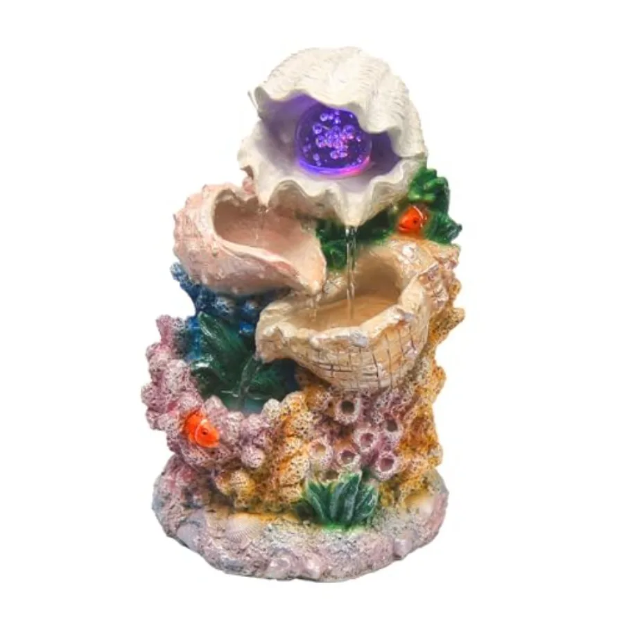 Tabletop Waterfall Fountain Indoor Themed Coral Seashell Tabletop Water Fountain Meditation
Tabletop Waterfall Fountain Indoor Themed Coral Seashell Tabletop Water Fountain Meditation