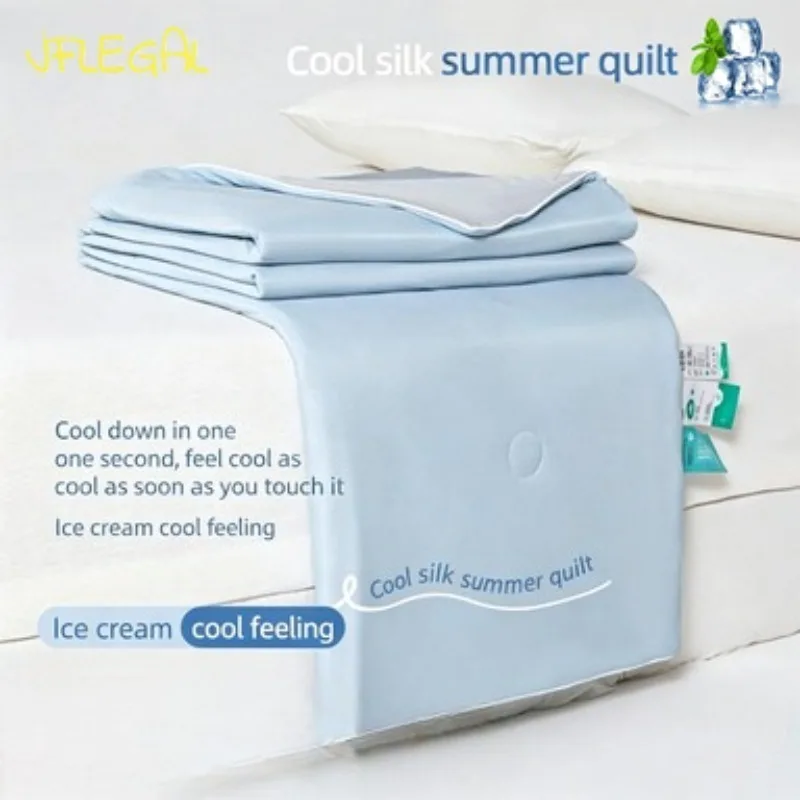 JFLEGAL Instant Cooling Summer Ice Silk Quilt Lightweight Breathable Air Conditioner Comforter Skin-friendly Washable Blanket
JFLEGAL Instant Cooling Summer Ice Silk Quilt Lightweight Breathable Air Conditioner Comforter Skin-friendly Washable Blanket
