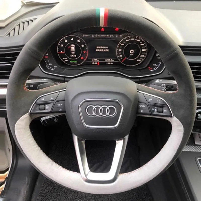 Для Audi A6L A4L A3 A5 A7 A8 A1 Q3 Q5 Q7 сшитый вручную черный, белый, замшевый, нескользящий чехол на руль автомобиля
Для Audi A6L A4L A3 A5 A7 A8 A1 Q3 Q5 Q7 сшитый вручную черный, белый, замшевый, нескользящий чехол на руль автомобиля