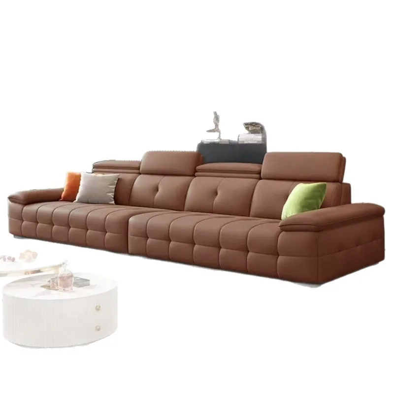 Italian leather high-end sofa, wooden frame, moderately soft and hard filling, a must for the living room
Italian leather high-end sofa, wooden frame, moderately soft and hard filling, a must for the living room