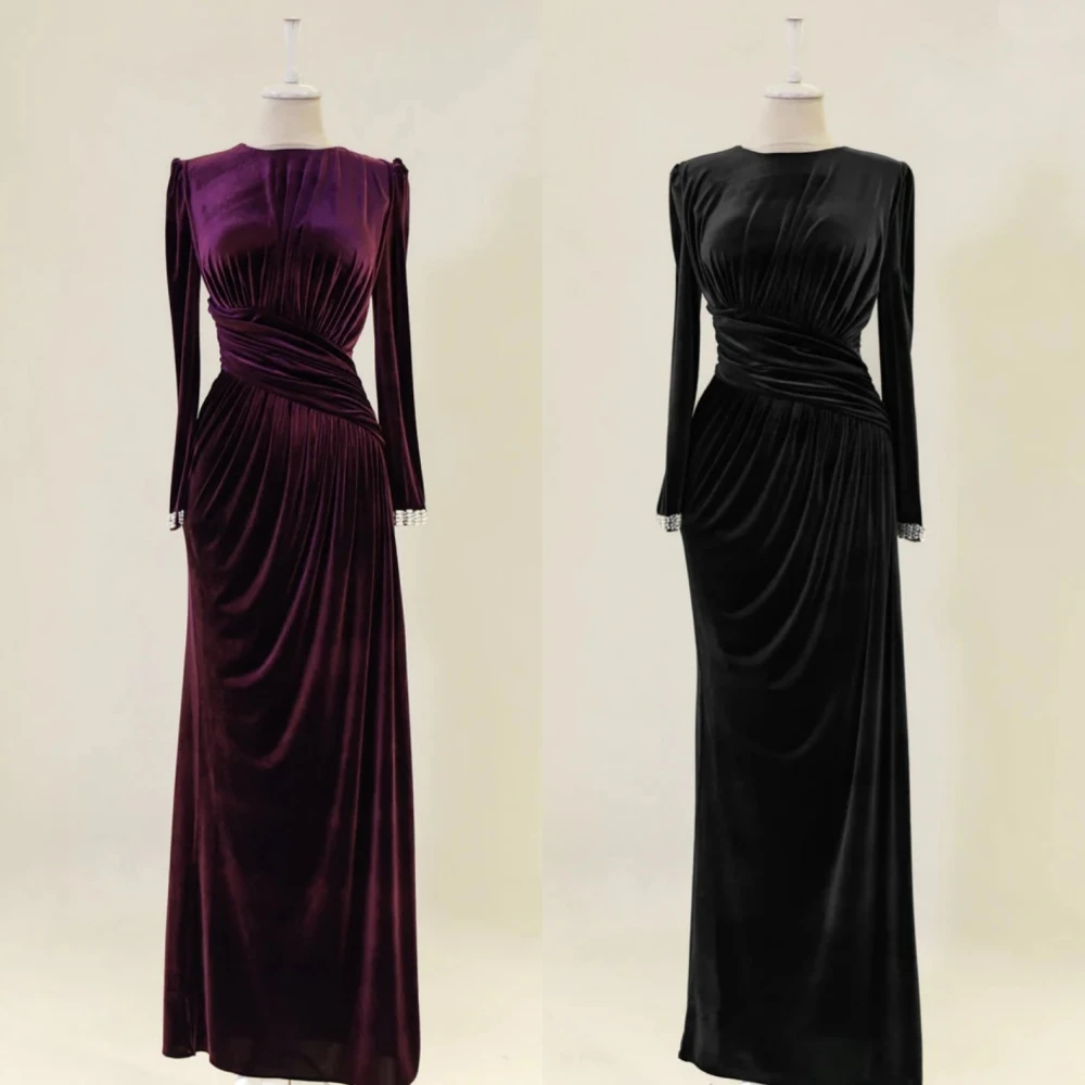 Customized Evening Dress Pleat O-Neck Trumpet Long Dresses Bespoke Occasion High Quality Elegant Party Classic Retro
Customized Evening Dress Pleat O-Neck Trumpet Long Dresses Bespoke Occasion High Quality Elegant Party Classic Retro