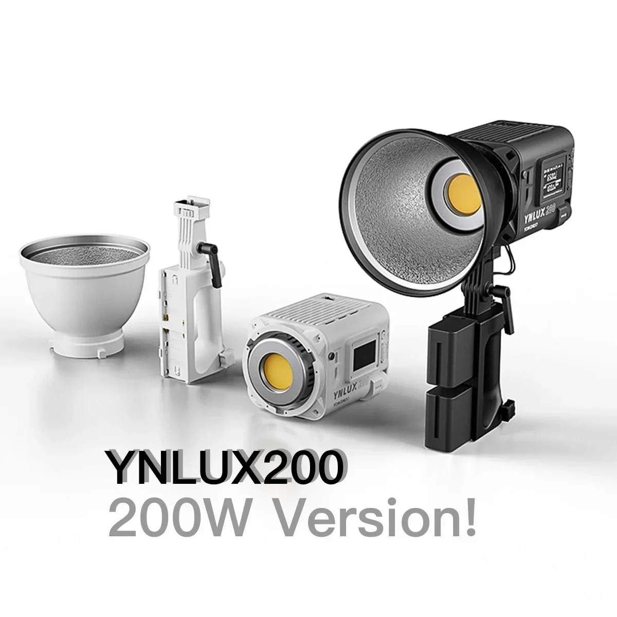 YONGNUO LUX200 YNLUX200 200W 2700K-6500K Bowens Mount Handheld Outdoor LED Light With Handle Power Adapter
YONGNUO LUX200 YNLUX200 200W 2700K-6500K Bowens Mount Handheld Outdoor LED Light With Handle Power Adapter