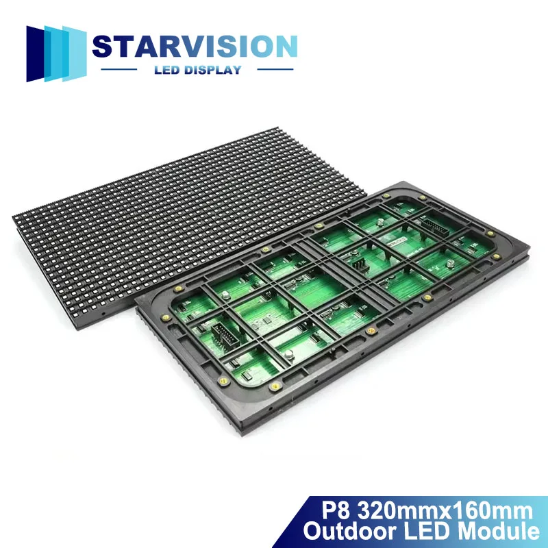 P8 Outdoor Full Color LED Module 320x160mm High Quality LED Display Screen Module for Fixed Installation
P8 Outdoor Full Color LED Module 320x160mm High Quality LED Display Screen Module for Fixed Installation