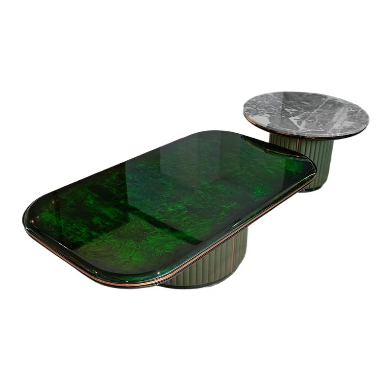 Combination coffee table Italian coffee table TV cabinet Combination round simple coffee table light luxury modern household
Combination coffee table Italian coffee table TV cabinet Combination round simple coffee table light luxury modern household