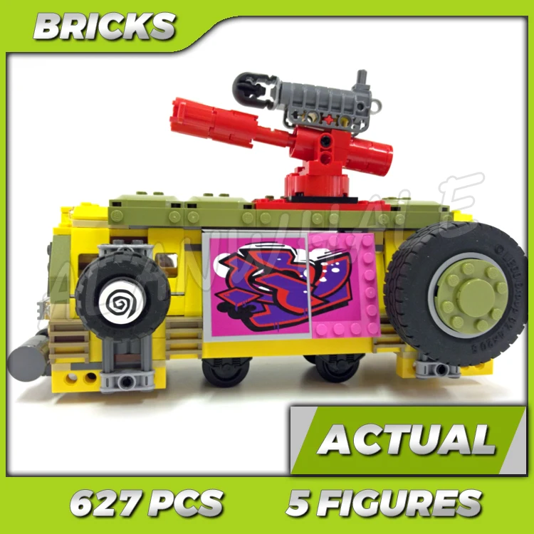 627pcs Shinobi Turtle Shellraiser Street Chase Pizza Delivery Van Rising Wheel 10211 Building Block toys Compatible With Bricks
627pcs Shinobi Turtle Shellraiser Street Chase Pizza Delivery Van Rising Wheel 10211 Building Block toys Compatible With Bricks