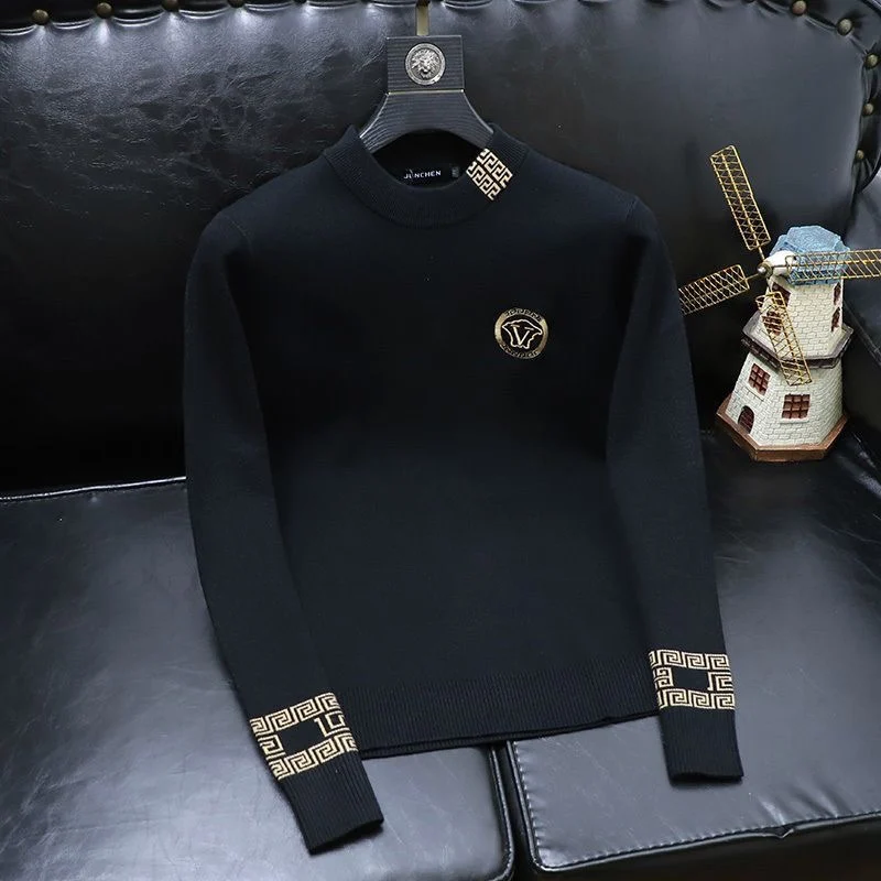 New light luxury trend crew neck top men's slim versatile casual base
New light luxury trend crew neck top men's slim versatile casual base