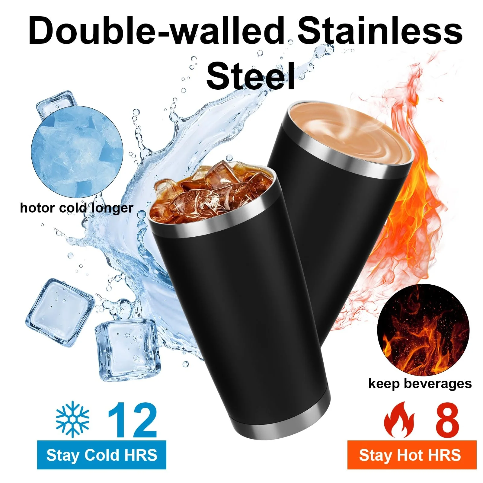 20 oz Tumbler Stainless Steel Tumblers Bulk with Lid Double Wall Insulated Coffee Tumbler Cups for Hot & Cold Drinks Powder Coat
20 oz Tumbler Stainless Steel Tumblers Bulk with Lid Double Wall Insulated Coffee Tumbler Cups for Hot & Cold Drinks Powder Coat