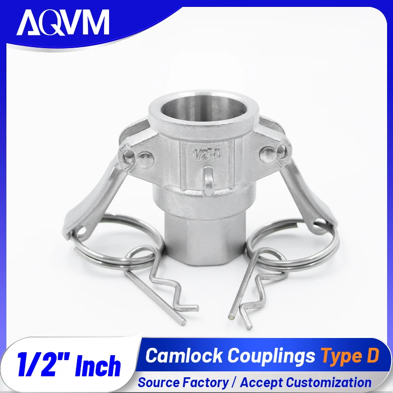 Camlock Type D DN15 1/2 Inch 304SS Male Thread Coupling Hydraulic Adapter Oil Water Quick Connect Industrial Hose Fittings
Camlock Type D DN15 1/2 Inch 304SS Male Thread Coupling Hydraulic Adapter Oil Water Quick Connect Industrial Hose Fittings