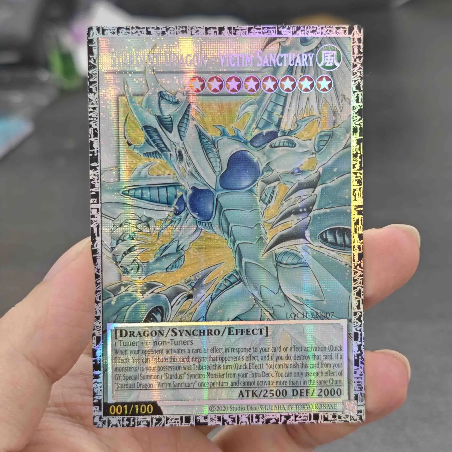 Yu-Gi-Oh! English Stardust Dragon-Victim Sanctuary Diy GMR-OF Limited Edition Card LOCH PSER/N Game Universal Collection Card
Yu-Gi-Oh! English Stardust Dragon-Victim Sanctuary Diy GMR-OF Limited Edition Card LOCH PSER/N Game Universal Collection Card