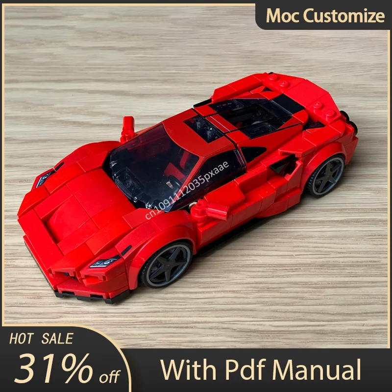 347 шт. Moc Ferraried F8 Tributo Speed Champions суперкар строительные блоки сборка творчество кирпичи игрушки детские рождественские подарки
347 шт. Moc Ferraried F8 Tributo Speed Champions суперкар строительные блоки сборка творчество кирпичи игрушки детские рождественские подарки