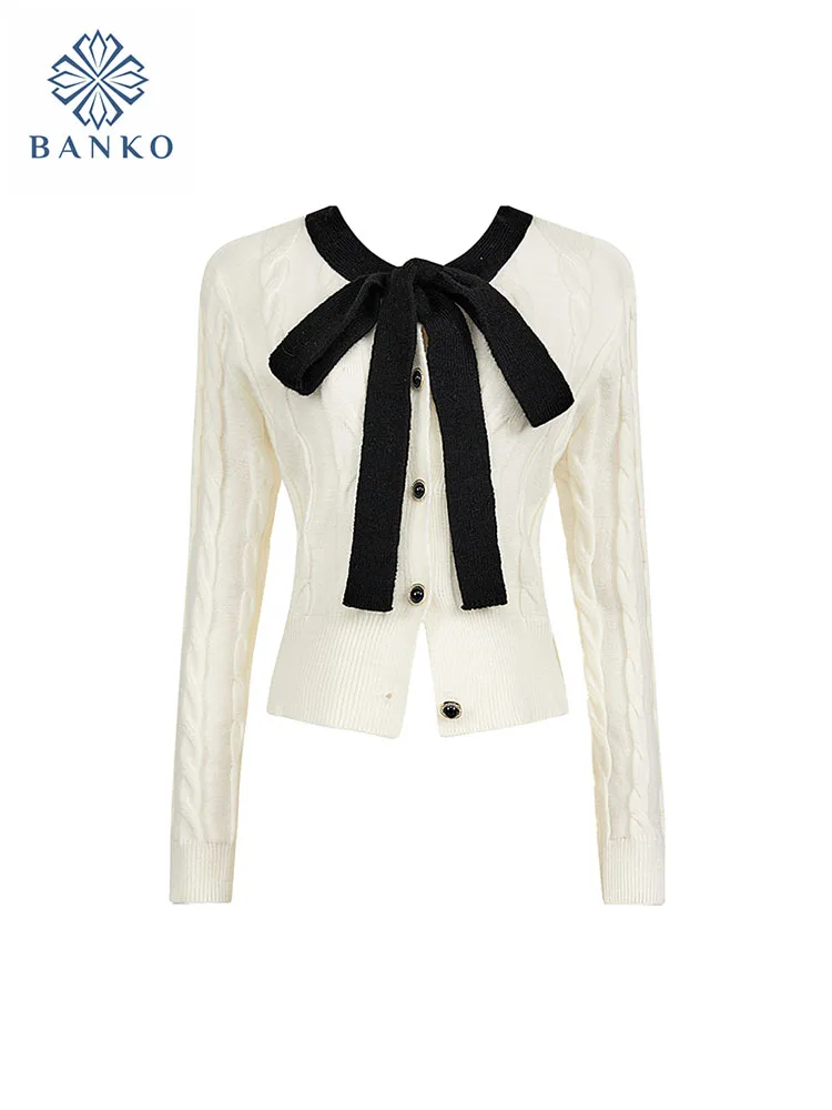 French Elegant Knitted Cardigan Women Harajuku Lace Up Oversized Sweater O-Neck Long Sleeve Luxury Pullover Office Lady Fashion
French Elegant Knitted Cardigan Women Harajuku Lace Up Oversized Sweater O-Neck Long Sleeve Luxury Pullover Office Lady Fashion