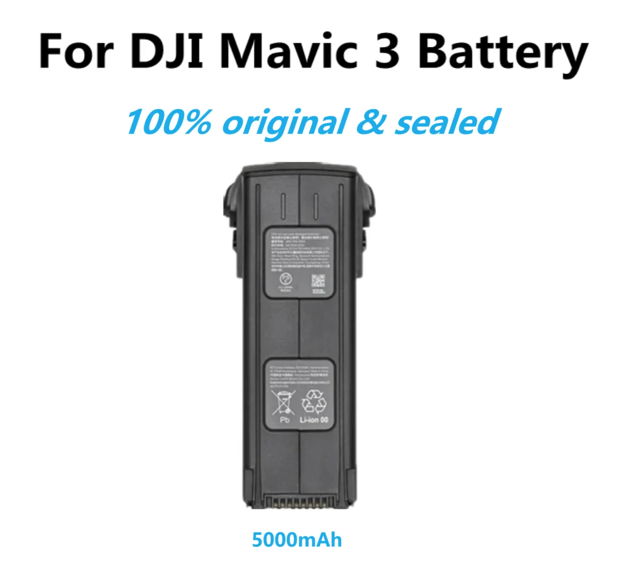 Original & Non-Activated battery for DJI Mavic 3 Series Intelligent Flight Battery Capacity 5000 mAh
Original & Non-Activated battery for DJI Mavic 3 Series Intelligent Flight Battery Capacity 5000 mAh