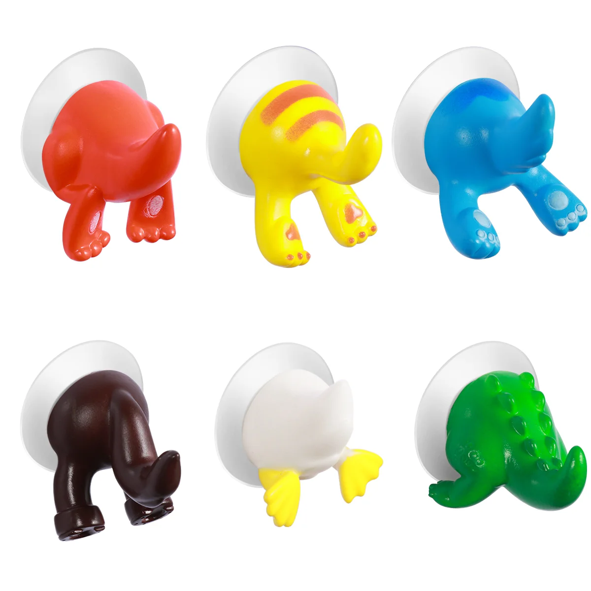 6PCS Animal Creative Decor Bathroom Bedroom Livingroom Store Red Yellow Green White Easy Install Plastic
6PCS Animal Creative Decor Bathroom Bedroom Livingroom Store Red Yellow Green White Easy Install Plastic