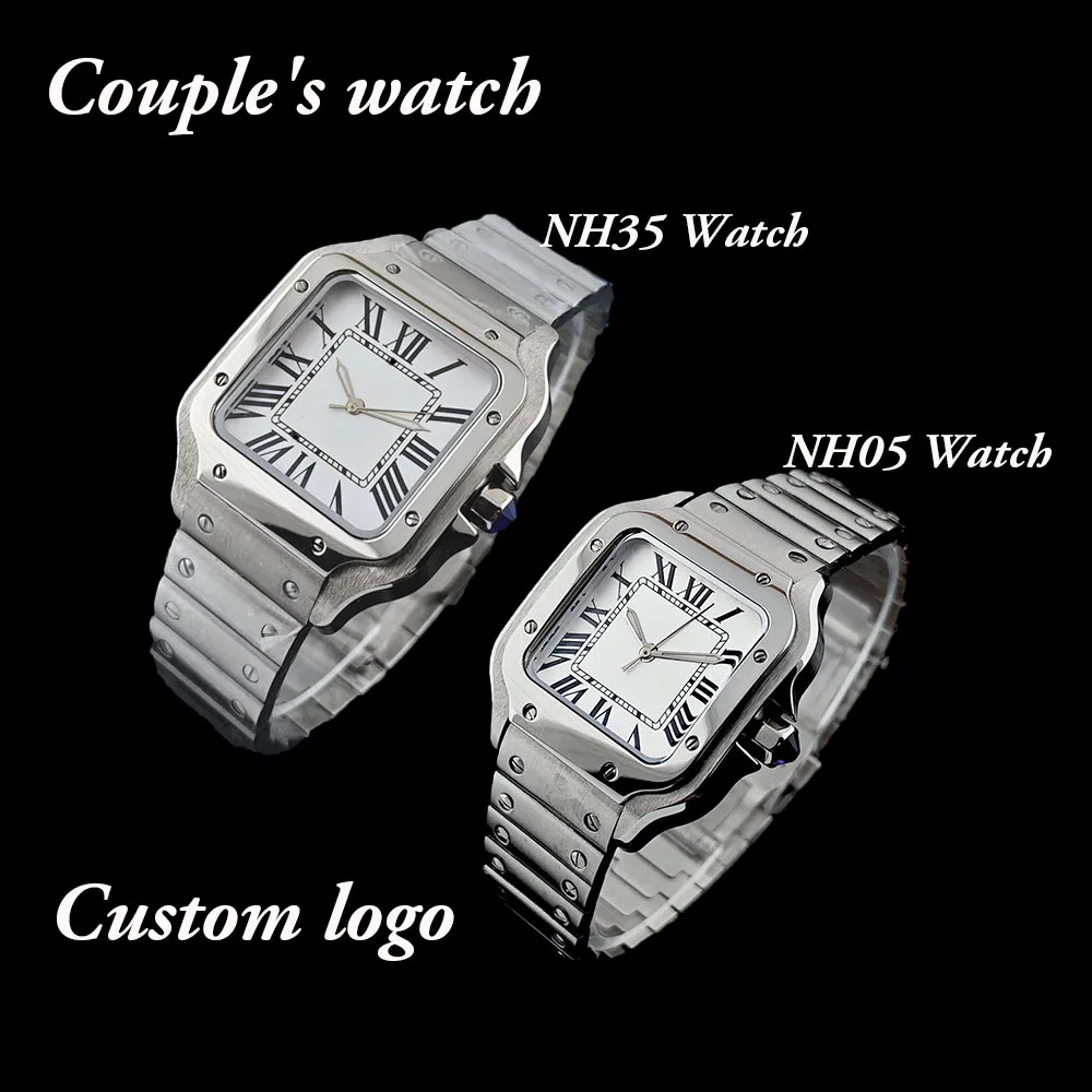 NH35/NH05 Watch High Quality Watch Couple's Watch Square Watch Customized Logo Watch Suitable for NH35/NH05 Movement Watch
NH35/NH05 Watch High Quality Watch Couple's Watch Square Watch Customized Logo Watch Suitable for NH35/NH05 Movement Watch