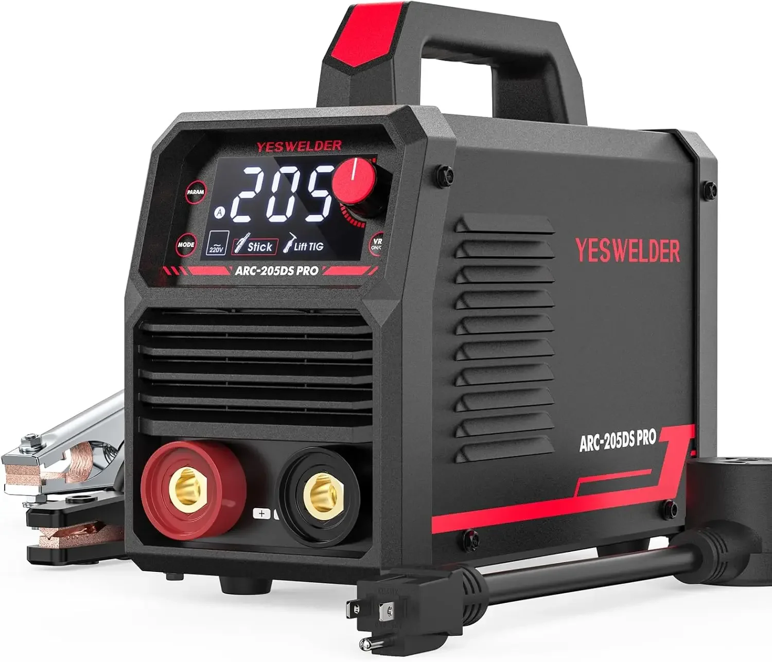 Stick Welder 205Amp Large LED Display Digital Inverter IGBT Welding Machine110V/220V Dual Voltage Hot Start
Stick Welder 205Amp Large LED Display Digital Inverter IGBT Welding Machine110V/220V Dual Voltage Hot Start