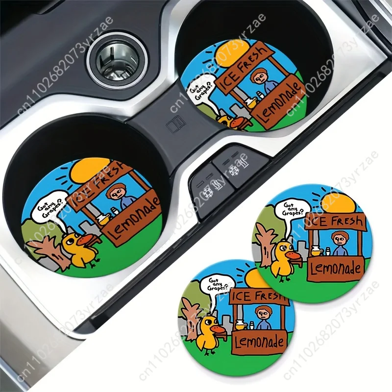 2pcs Ice Fresh Lemonade Cute Duck Coaster Cup Holder Car Interior Waterproof Coaster to Keep Your Car Cup Holders Clean And Dry,
2pcs Ice Fresh Lemonade Cute Duck Coaster Cup Holder Car Interior Waterproof Coaster to Keep Your Car Cup Holders Clean And Dry,