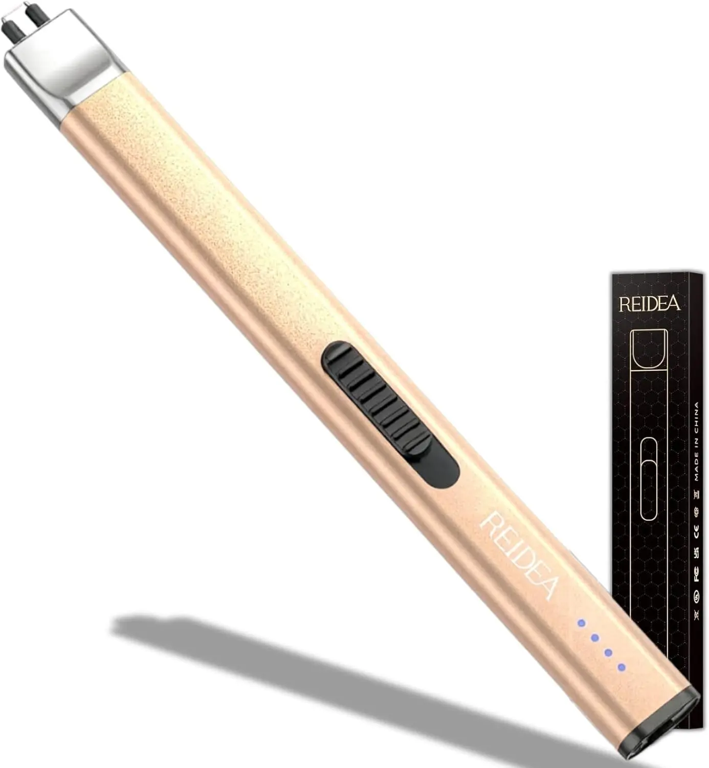 USB Rechargeable Windproof Electric Lighter for Candles and Outdoor Use, Champagne Gold, Safe Flameless Design
USB Rechargeable Windproof Electric Lighter for Candles and Outdoor Use, Champagne Gold, Safe Flameless Design