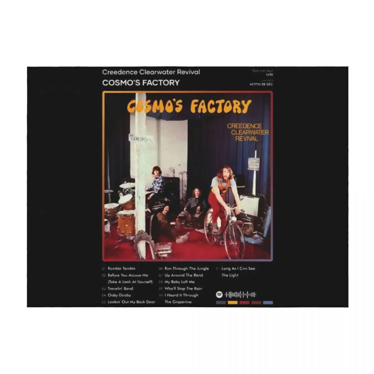 Creedence Clearwater Revival - Cosmo's Factory Tracklist Album (1) Throw Blanket For Sofa Thin Bed Thin decorative Blankets
Creedence Clearwater Revival - Cosmo's Factory Tracklist Album (1) Throw Blanket For Sofa Thin Bed Thin decorative Blankets