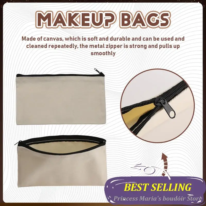 AB30-10Pcs Canvas Makeup Bags Canvas Zipper Pouch Bags Pencil Case Blank DIY Craft Bags Cosmetic Pouch For Travel DIY Craft Scho
AB30-10Pcs Canvas Makeup Bags Canvas Zipper Pouch Bags Pencil Case Blank DIY Craft Bags Cosmetic Pouch For Travel DIY Craft Scho