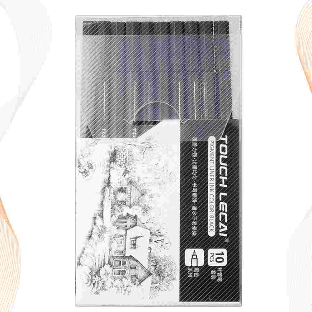 10 Pcs Waterproof Neutral Marker Pen Hook Line Pen Pens for School Office Pen Set Ink Pen Supplies (Black)
10 Pcs Waterproof Neutral Marker Pen Hook Line Pen Pens for School Office Pen Set Ink Pen Supplies (Black)