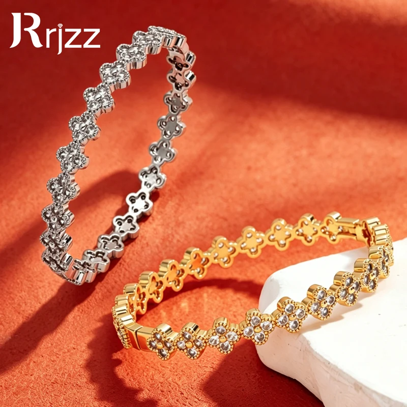 Rrjzz 2.5mm D-Color Full Moissanite Vintage Elegance Women Clover Bracelet Lab Imitation Diamond Four-Leaf Bracelet Jewelry Gift
Rrjzz 2.5mm D-Color Full Moissanite Vintage Elegance Women Clover Bracelet Lab Imitation Diamond Four-Leaf Bracelet Jewelry Gift