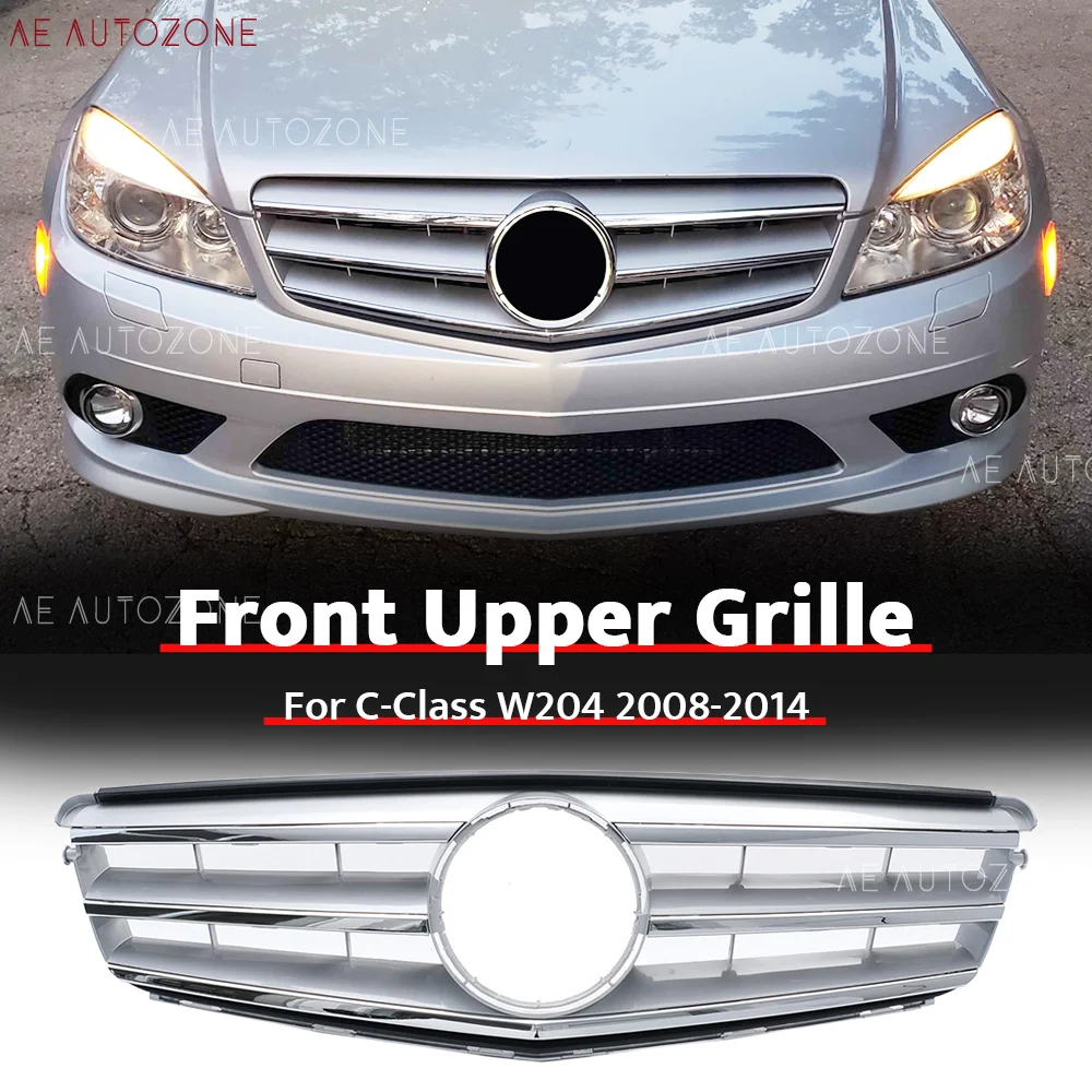 Chrome Silver Bumper Grille For C-Class W204 S204 C204 2008-2014 C180 C200 C230 C250 C280 C300 C350
Chrome Silver Bumper Grille For C-Class W204 S204 C204 2008-2014 C180 C200 C230 C250 C280 C300 C350