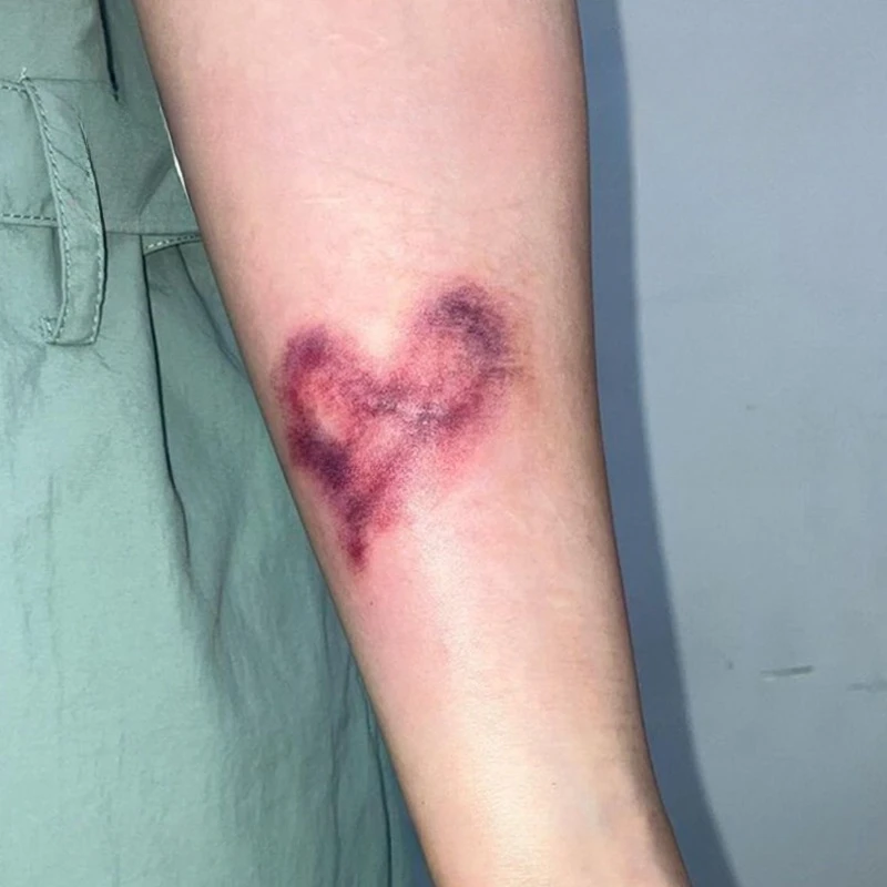 Heart-shaped Bruise Fake Tattoo Stickers for Women and Men, Arm and Ankle Scars, Congested Temporary Tattoo Stickers, Halloween Cosplay Tattoo Stickers
Heart-shaped Bruise Fake Tattoo Stickers for Women and Men, Arm and Ankle Scars, Congested Temporary Tattoo Stickers, Halloween Cosplay Tattoo Stickers