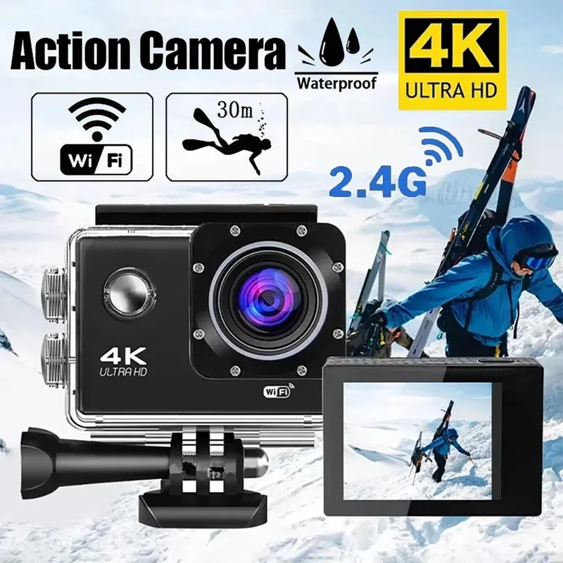 4K Action Camera 1080P/30FPS WiFi 2.0" 170D Underwater Waterproof Helmet Video Recording Camera Sports Cameras Outdoor Mini Cam
4K Action Camera 1080P/30FPS WiFi 2.0" 170D Underwater Waterproof Helmet Video Recording Camera Sports Cameras Outdoor Mini Cam