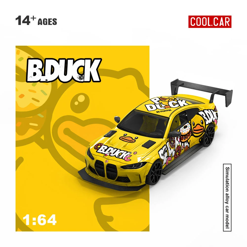 Cool Car 1:64 BMW M4 yellow duck, painted, alloy car model
Cool Car 1:64 BMW M4 yellow duck, painted, alloy car model