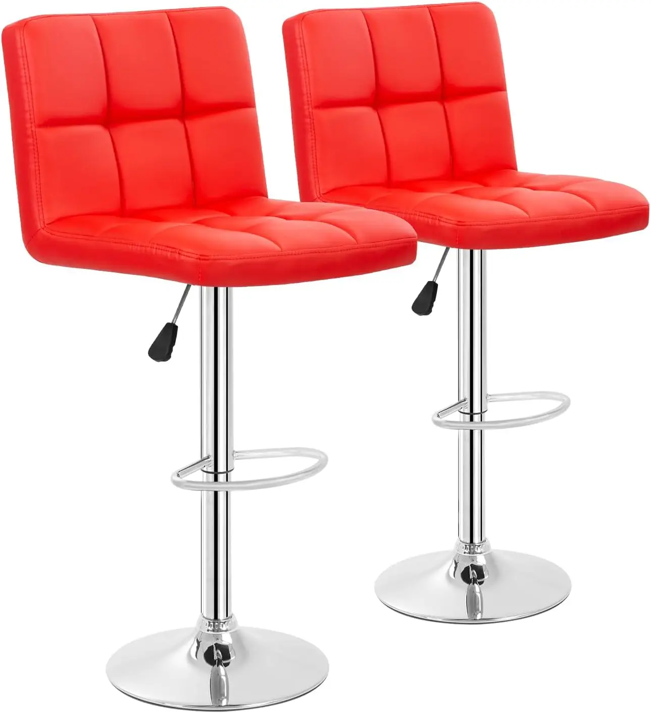 Bar Stools Set of 2, Adjustable PU Leather Swivel Barstools, Modern Counter Stools with Back and Footrest, Counter Height Bar
Bar Stools Set of 2, Adjustable PU Leather Swivel Barstools, Modern Counter Stools with Back and Footrest, Counter Height Bar