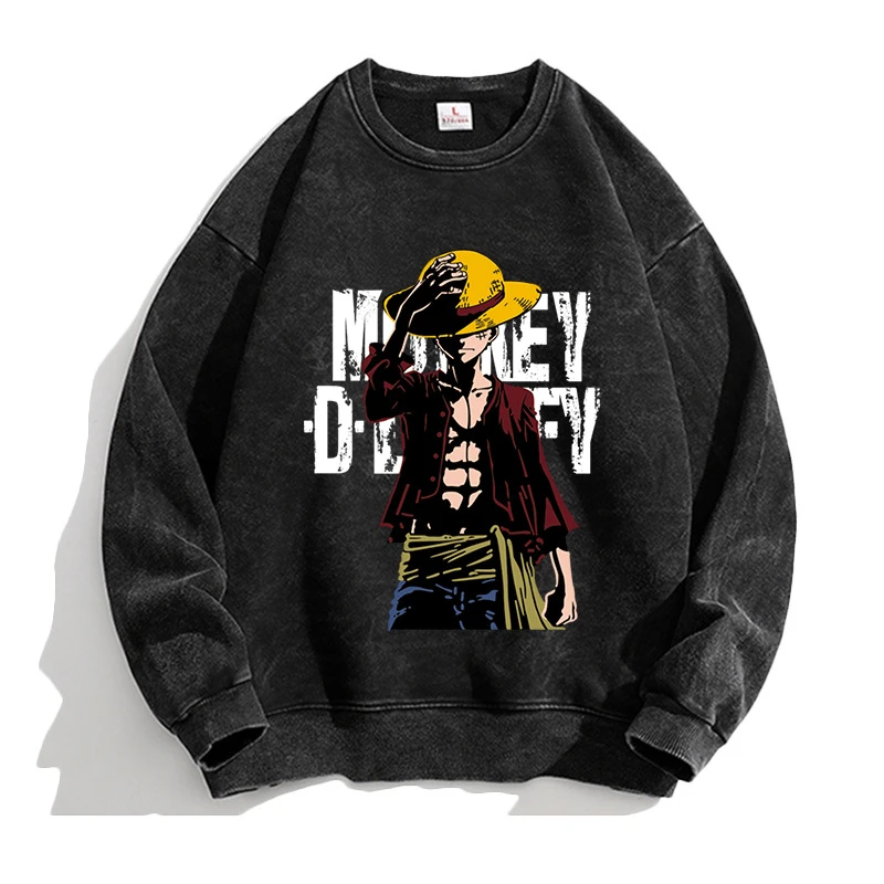 New One Piece Anime Cartoon Luffy Round Neck Sweatshirt Printing Autumn Couples Dressing Student Cute Loose Long Sleeved Tops
New One Piece Anime Cartoon Luffy Round Neck Sweatshirt Printing Autumn Couples Dressing Student Cute Loose Long Sleeved Tops