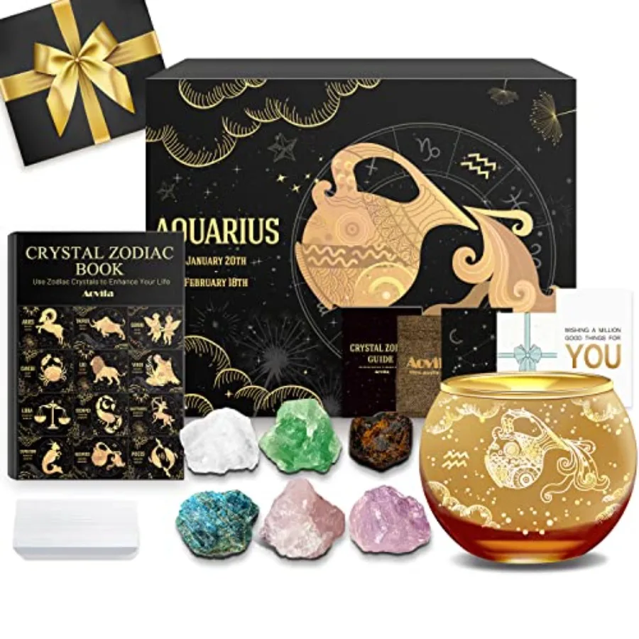 Birthday Gifts for Women - Candle Holder Crystals Birthstones Gifts Box Set - Zodiac Gifts Astrology Horoscope Gifts Birthday G
Birthday Gifts for Women - Candle Holder Crystals Birthstones Gifts Box Set - Zodiac Gifts Astrology Horoscope Gifts Birthday G