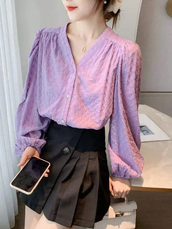 New 2024 Women's Long Sleeve Versatile Shirt Autumn Winter Cleanfit Style Short Sleeve Polyester A-Line Sleeve Waist-Cinching
New 2024 Women's Long Sleeve Versatile Shirt Autumn Winter Cleanfit Style Short Sleeve Polyester A-Line Sleeve Waist-Cinching