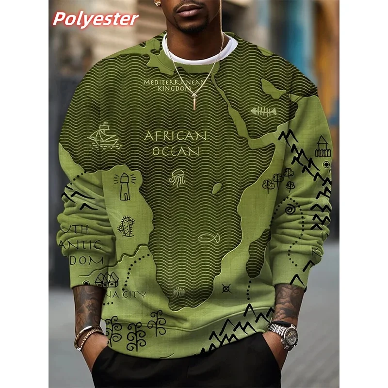 African Ocean Pattern Hoodie For Men Africa Map 3D Printed Pullover Autumn Long Sleeve Loose Round Neck Hoodies Sweatshirt Tops
African Ocean Pattern Hoodie For Men Africa Map 3D Printed Pullover Autumn Long Sleeve Loose Round Neck Hoodies Sweatshirt Tops