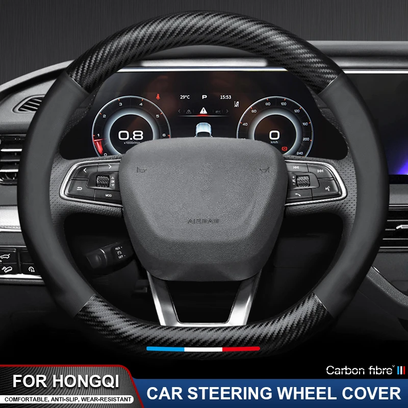 Carbon Fiber Car Steering Wheel Cover Accessories For Hongqi Red Flag E-HS9 HS5 H5 H6 HS3 H7 HS7 S9 H9 E-MQ5 HQ9 EH7 05 06 08
Carbon Fiber Car Steering Wheel Cover Accessories For Hongqi Red Flag E-HS9 HS5 H5 H6 HS3 H7 HS7 S9 H9 E-MQ5 HQ9 EH7 05 06 08