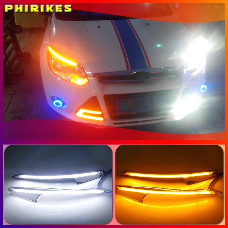 Car Headlight Eyebrow Decoration Turn Signal DRL LED Daytime Running Light for Ford Focus 3 MK3 2012-2015
Car Headlight Eyebrow Decoration Turn Signal DRL LED Daytime Running Light for Ford Focus 3 MK3 2012-2015