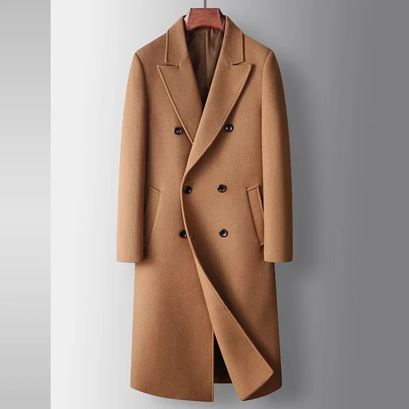 Men's Winter Woolen Coat Men's Long Solid Business Casual Wool Windbreaker High Quality Double Breasted Casual Wool Warm Coat
Men's Winter Woolen Coat Men's Long Solid Business Casual Wool Windbreaker High Quality Double Breasted Casual Wool Warm Coat
