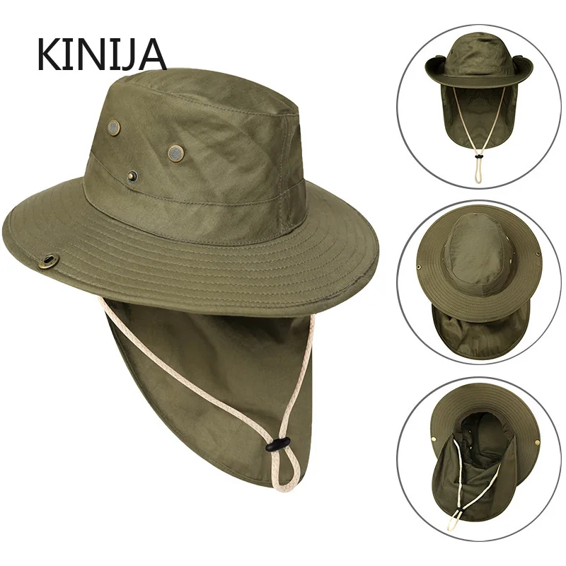Men Summer Sunshade Hat Outdoor Fishing Hiking Safari Cap Women Breathable Sun Hat Neck Protection Visor SUMMER BUCKET HAT Gorro
Men Summer Sunshade Hat Outdoor Fishing Hiking Safari Cap Women Breathable Sun Hat Neck Protection Visor SUMMER BUCKET HAT Gorro