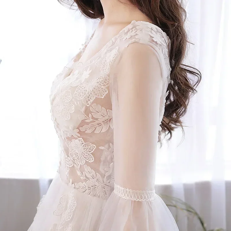 Wedding Dress 2022 New Spring, Bride, Bridesmaid, Flower Girl, Small Tail, Forest Travel Photography, Pregnant Woman Looks Thin
Wedding Dress 2022 New Spring, Bride, Bridesmaid, Flower Girl, Small Tail, Forest Travel Photography, Pregnant Woman Looks Thin