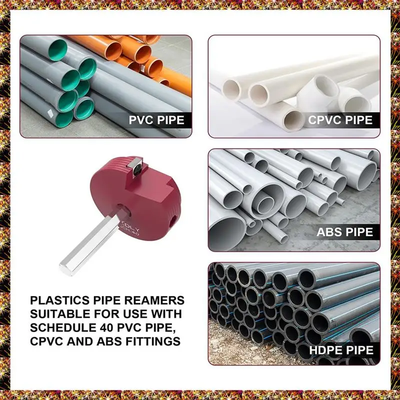 BTCL PVC Pipe Reamer With Hexagonal Shaft-PVC Joint Saver For Water Lines, Drain Lines-Plumbing Tool For Inner Pipe Cutting
BTCL PVC Pipe Reamer With Hexagonal Shaft-PVC Joint Saver For Water Lines, Drain Lines-Plumbing Tool For Inner Pipe Cutting