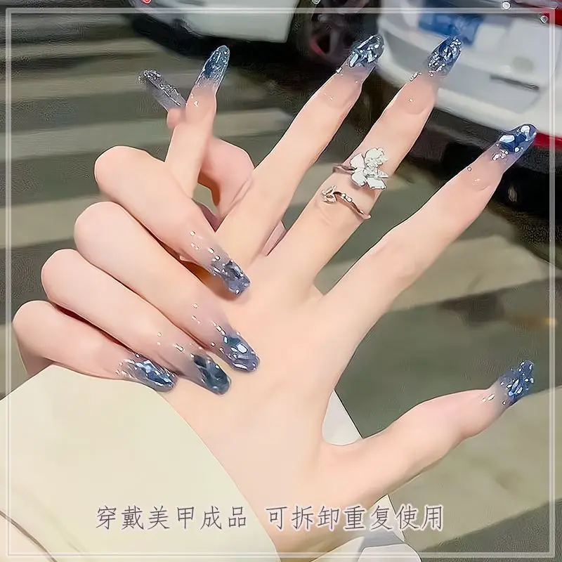 2023 Manicure Wear Nail Long T Summer Blue Flash Ins Bride Pregnant Women White Fake Tip
2023 Manicure Wear Nail Long T Summer Blue Flash Ins Bride Pregnant Women White Fake Tip