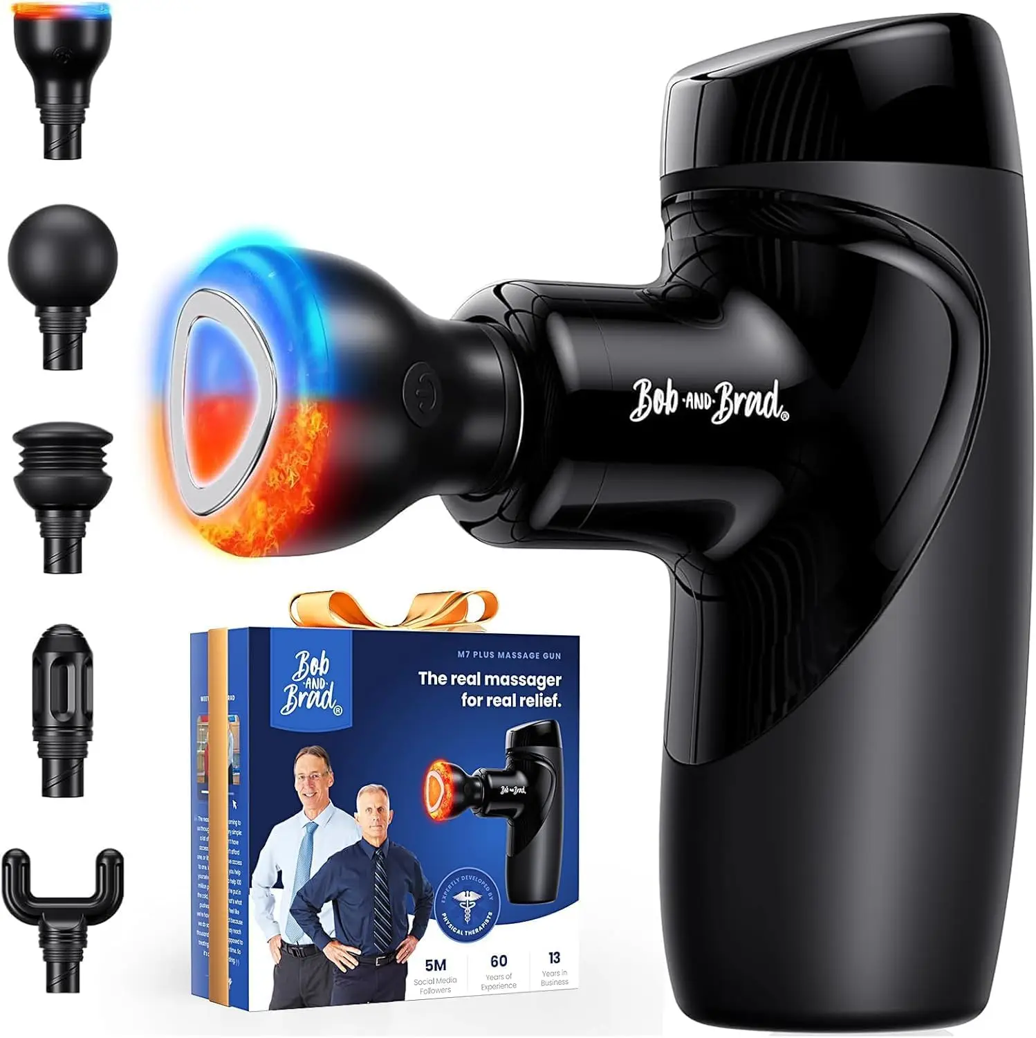 Mini Massage Gun with Heat, Deep Tissue Percussion Massager for Back & Neck Stiffness - Portable, Quiet, Ultra-Lightweight, FSA/HSA Eligible
Mini Massage Gun with Heat, Deep Tissue Percussion Massager for Back & Neck Stiffness - Portable, Quiet, Ultra-Lightweight, FSA/HSA Eligible