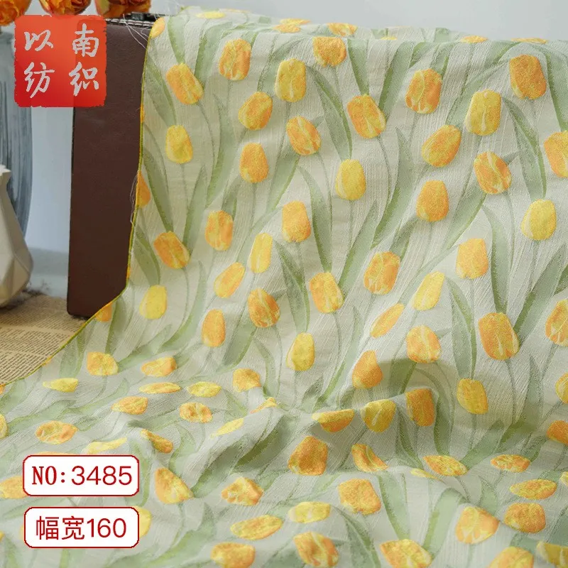 Elegant gentle wind women's dress color contrast pure desire spring and autumn fabric artistic sense jacquard cloth
Elegant gentle wind women's dress color contrast pure desire spring and autumn fabric artistic sense jacquard cloth