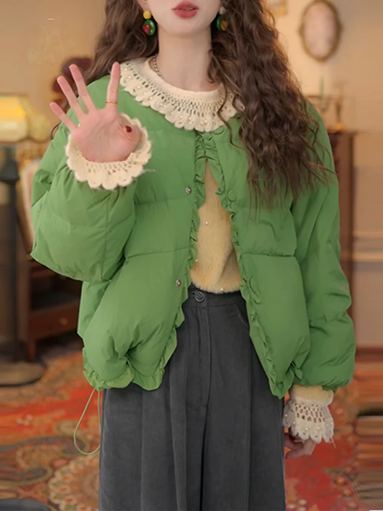 Новинка! Женская утепленная куртка-пуховик из хлопка с отложным воротником, короткая, цветная, для зимы, маленький размер
Новинка! Женская утепленная куртка-пуховик из хлопка с отложным воротником, короткая, цветная, для зимы, маленький размер